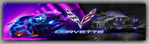 Striscione chevrolet corvette - chevrolet,