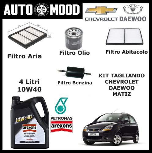 Kit tagliando chevrolet - kit, matiz